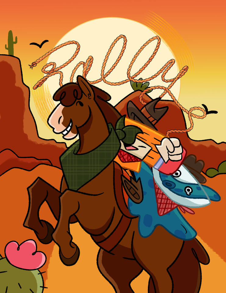 HB and Flo Stamp Rally Cover